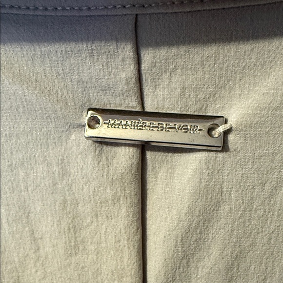 Beige Drawstring Shirt Jacket - Picture 2 of 3